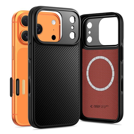 TECH-PROTECT KEVLAR ARAMID MAGSAFE IPHONE 17 PRO BLACK