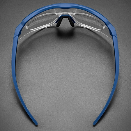 Rockbros Polarisierte Radbrille mit UV-Schutz und Korrektureinsatz - Grau