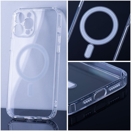Futerał CLEAR MAG COVER (MID) kompatybilny z MagSafe do IPHONE 15 transparentny