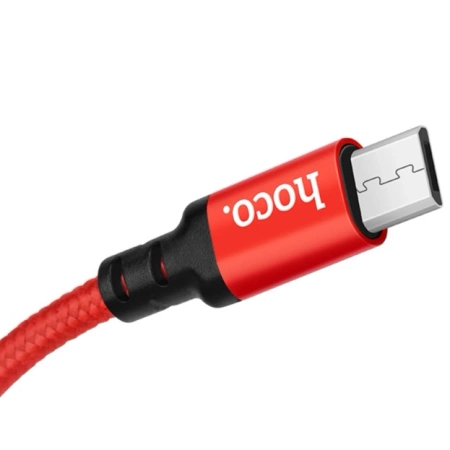 HOCO kabel X14 Micro USB 3.1A 1M Czerwony