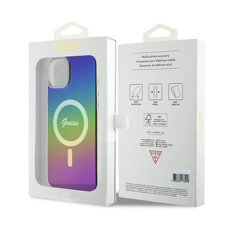 Guess IML Iridescent MagSafe - Etui iPhone 15 (kolorowy)