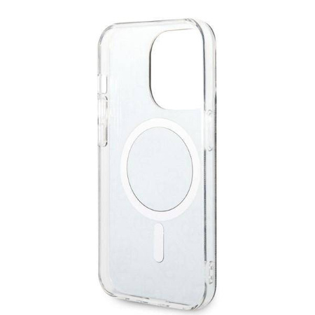 Guess Bundle Pack MagSafe 4G - Zestaw etui + ładowarka MagSafe iPhone 14 Pro Max (czarny/złoty)