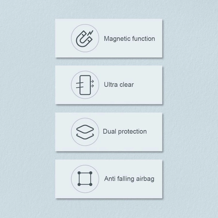 Nillkin Nature Pro Magnetische Hülle iPhone 14 Pro magnetische Hülle MagSafe blau