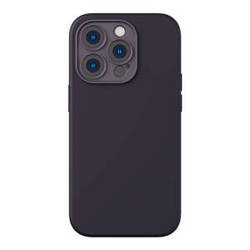 Baseus Liquid Silica Gel Case for iPhone 14 Pro (Elderberry)+ tempered glass + cleaning kit