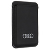 Audi Synthetic Leather Wallet Card Slot czarny/black MagSafe AU-MSCH-Q3/D1-BK
