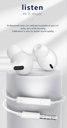 Wired In-Ear Headphones with Lightning Microphone 1.2m Jellico EP3A white