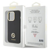 Original Handyhülle APPLE IPHONE 15 PRO Guess Hardcase Silicone Logo Strass 4G (GUHCP15LM4DGPK) schwarz
