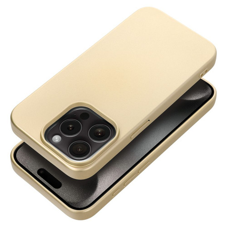 Futerał METALLIC do IPHONE 15 PRO złoty