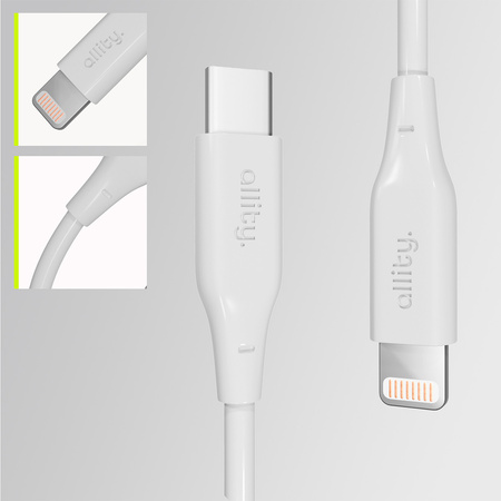Allity kabel AUC-02 USB-C - Lightning 2,0 m 27W biały