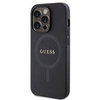 Original Handyhülle IPHONE 14 PRO Guess Hardcase Saffiano MagSafe (GUHMP14LPSAHMCK) schwarz