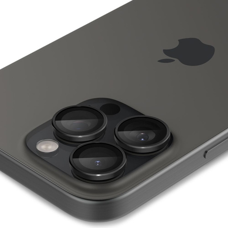 Spigen OPTIK.TR &quot;EZ FIT&quot; CAMERA PROTECTOR 2-PACK IPHONE 14 PRO / 14 PRO MAX BLACK COVER