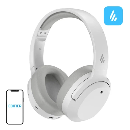 Słuchawki bezprzewodowe Edifier W820NB, ANC (białe)