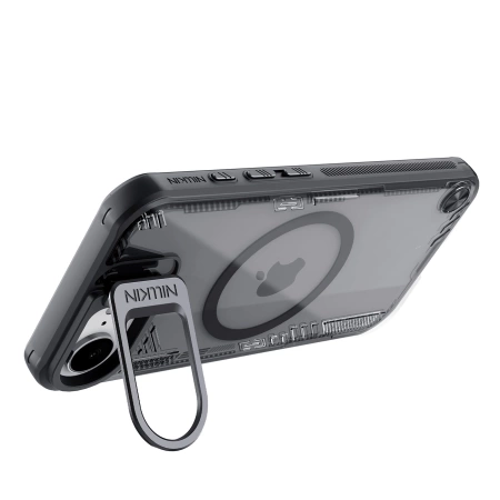 Etui Nillkin Iceblade Prop Magnetic z podstawką na iPhone 16e - czarne