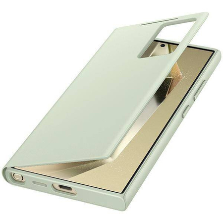 Etui Samsung Smart View Wallet EF-ZS928CGEGWW z klapką do Samsung Galaxy S24 Ultra - jasnozielone