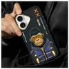 Nimmy etui iPhone 16 6.1" czarny/black    Cool&Cute 2.0 Monkey