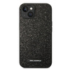 Original Handyhülle IPHONE 14 PLUS Karl Lagerfeld Hardcase Glitter Plaque Logo (KLHCP14MG2ELK) schwarz