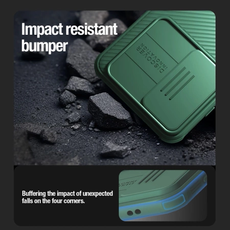 Nillkin CamShield Pro Panzerhülle mit Kameraabdeckung für Samsung Galaxy S24 – Grün