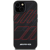AMG AMHMP15S23SSPK iPhone 15 / 14 / 13 6.1" czarny/black hardcase Silicone Large Rhombuses Pattern MagSafe