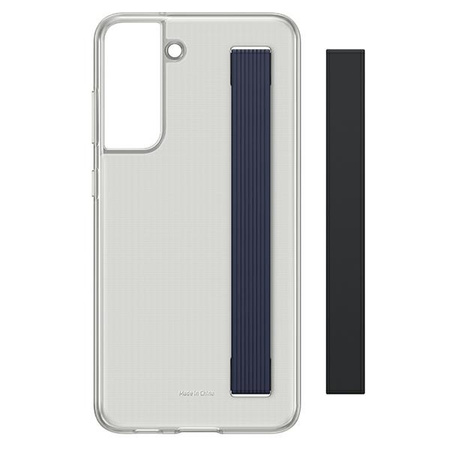 Samsung Clear Strap Cover etui pokrowiec do Samsung Galaxy S21 FE szary (EF-XG990CBEGWW)
