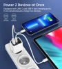 Choetech PD6052 USB-C USB-A PD 35W GaN Wandladegerät mit Display – Weiß