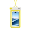 Baseus DeepDive case waterproof IPX8 with 4 layers of seal - white and yellow