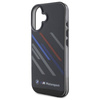Original Case IPHONE 16 PLUS BMW Hardcase Motosport IML Random Stripes (BMHCP16M23HTRAK) black