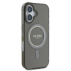 Original Handyhülle IPHONE 16 Guess Hardcase IML Glitter Circle MagSafe (GUHMP16SHFGEREK) schwarz