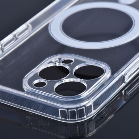 Futerał Clear Mag Cover z ochroną aparatu kompatybilny z MagSafe do IPHONE 12 PRO MAX
