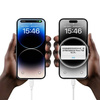 USAMS Lad. network. QC3.0 18W Lightning2.1A 1m Fast Charging white/white SC series (CC083)