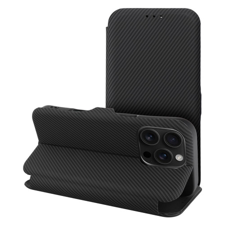 Kabura FOLIO Side Magnet do IPHONE 16 PRO MAX czarny