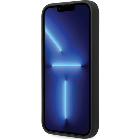 Original Handyhülle IPHONE 14 PRO BMW Signature Liquid Silicone MagSafe (BMHMP14LSILBK2) schwarz