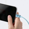 Baseus Crystal Shine Series USB-Kabel - Lightning 2,4A 20W 1,2m blau (CAJY001103)
