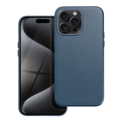Leather Mag Cover kompatybilne z MagSafe do IPHONE 15 PRO MAX niebieski