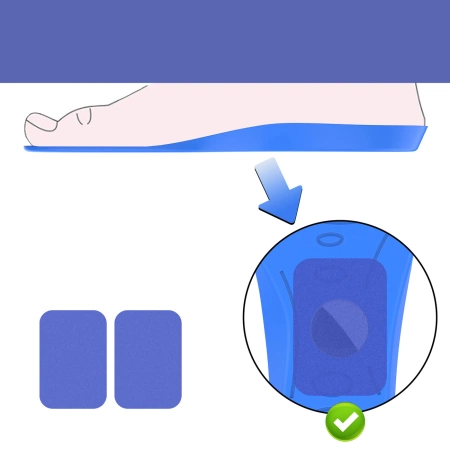 Wkładki do butów - etui ochronne na AirTag (175mm-190mm) - niebieskie