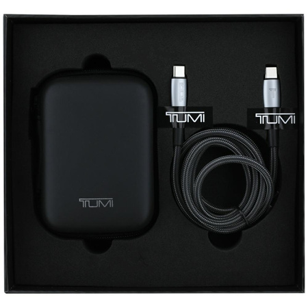 Ładowarka sieciowa TUMI Travel Adapter   25W USB-C / USB-A + Kabel USB-C/USB-C czarny