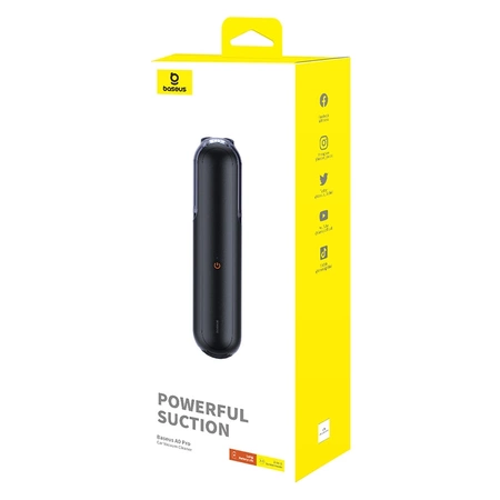 Baseus A0 Pro 4000Pa HEPA wireless car vacuum cleaner - black