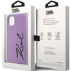 Karl Lagerfeld KLHCN61SKSVGU iPhone 11 / Xr 6.1&quot; purple/purple hardcase Silicone Signature