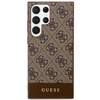 Oryginalne Etui GUESS Hardcase GUHCS24LG4GLBR do SAMSUNG S24 Ultra (4G Bottom Stripe / brązowy)