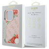 Original Handyhülle IPHONE 16 PRO MAX Guess Hardcase 4G Flowers Print MagSafe (GUHMP16XP4ROPEMCP) rosa