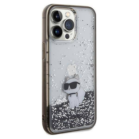 Karl Lagerfeld nakładka do iPhone 13 Pro Max 6,7&quot; KLHCP13XLKCNSK HC LIQ. GLITTER C transparentna