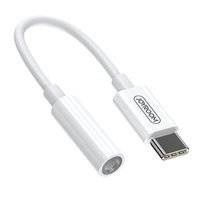 Joyroom adapter przejściówka słuchawek 3,5 mm mini jack (żeński) - USB Typ C (męski) biały (SH-C1)