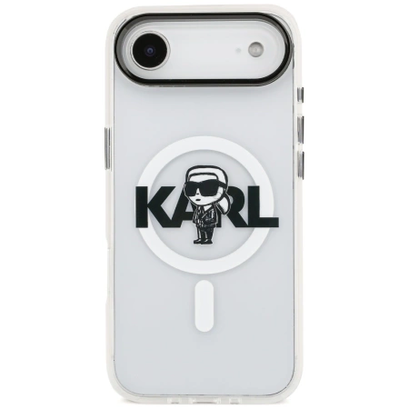 Karl Lagerfeld IML Karl Sketch Logo MagSafe Hülle für iPhone 17 Air - Transparent