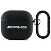 Etui AMG Leather White Logo na AirPods 4 - czarne / białe