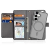 Dux Ducis Lawa Leather Case for Samsung Galaxy S25 with Detachable Magnetic Wallet - Gray