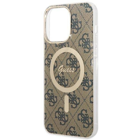 Guess GUHMP14XH4STW iPhone 14 Pro Max 6.7" Braun/Braun Hardcase 4G MagSafe