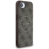 Guess 4G Ring Classic Logo MagSafe iPhone 16e Hülle - Braun