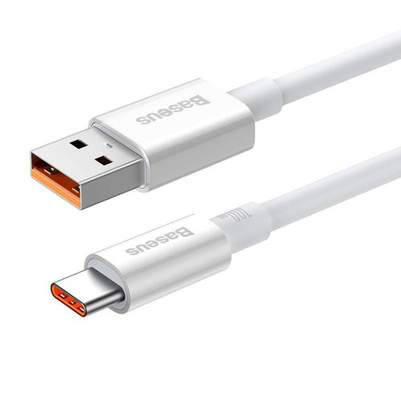 BASEUS kabel USB A do Typ C PD 100W 1m biały P10320102214-00