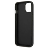 Original Case IPHONE 14 Guess Hardcase Saffianotriangle Logo (GUHCP14SPSATLG) silver
