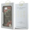 Etui Guess 4G Flowers Print MagSafe na iPhone 16e - brązowe
