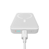 Baseus Magnetic Mini powerbank z ładowaniem indukcyjnym MagSafe 15W / szybkie ładowanie PD QC 20W 10000mAh biały (Overseas Edition) + Xiaobai Series kabel USB-C - USB-C 60W 3A 0.5m biały